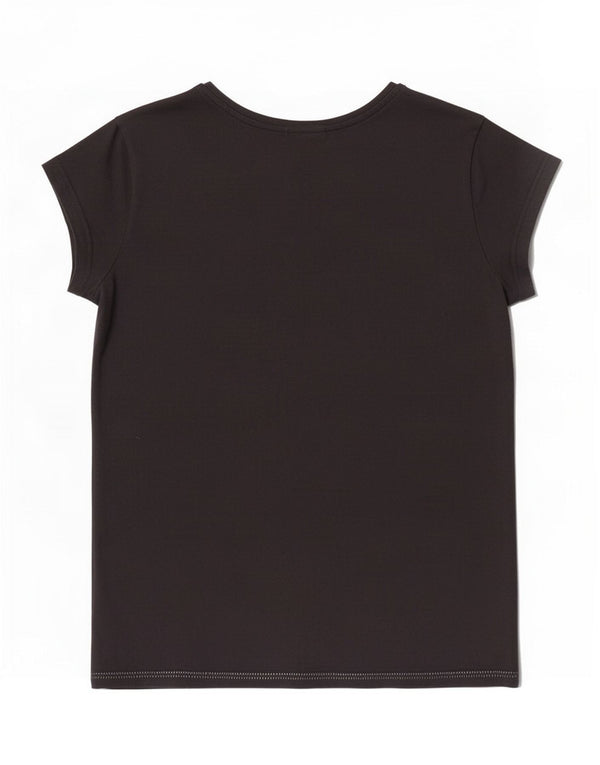 Adidas - Camiseta gráfica para mujer, talla 40, talla grande, color negro