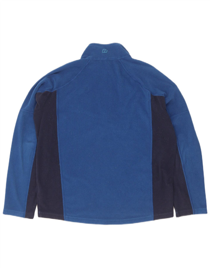 Berghaus Hombre Jersey De Forro Polar Con Cremallera En El Cuello Azul Medio Poliéster Color Block