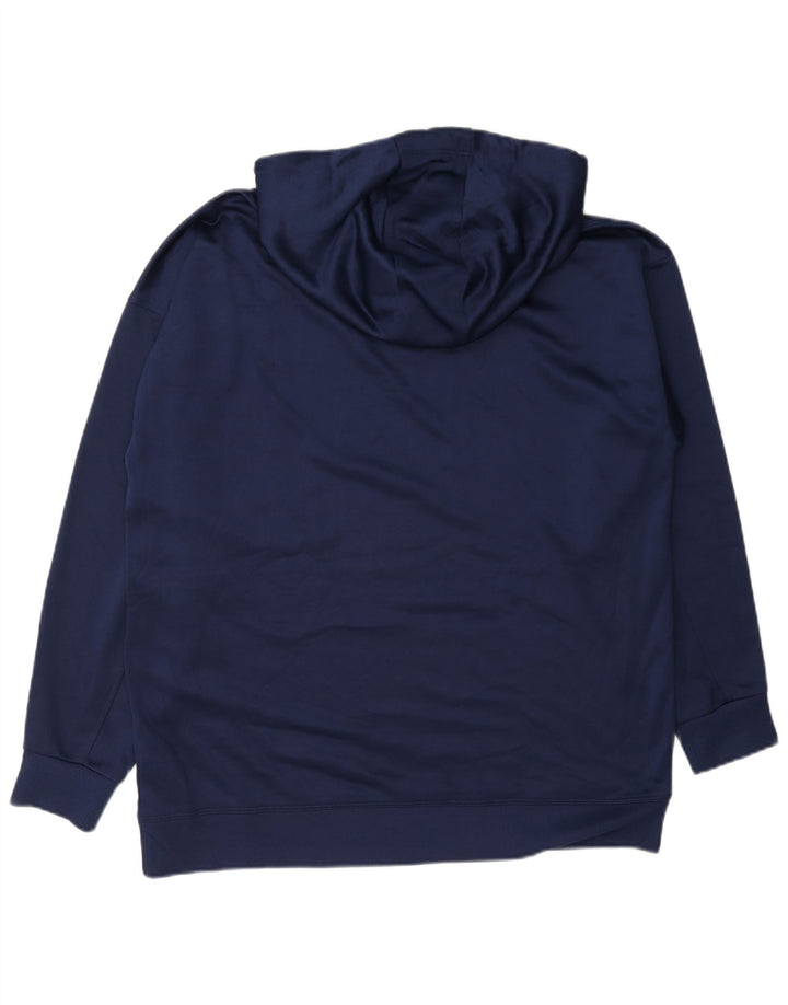 Dkny Hombre Sudadera Con Capucha Gráfica Jersey Medio Azul Marino Poliéster