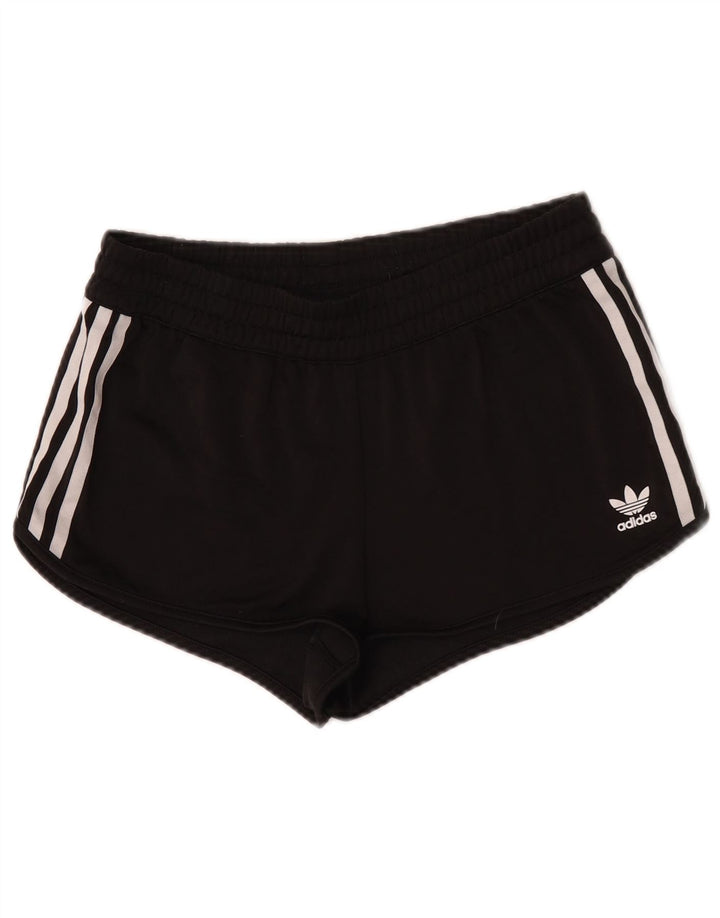 Adidas Pantalones cortos deportivos para mujer UK 40 Mediano Negro Colorblock Poliéster