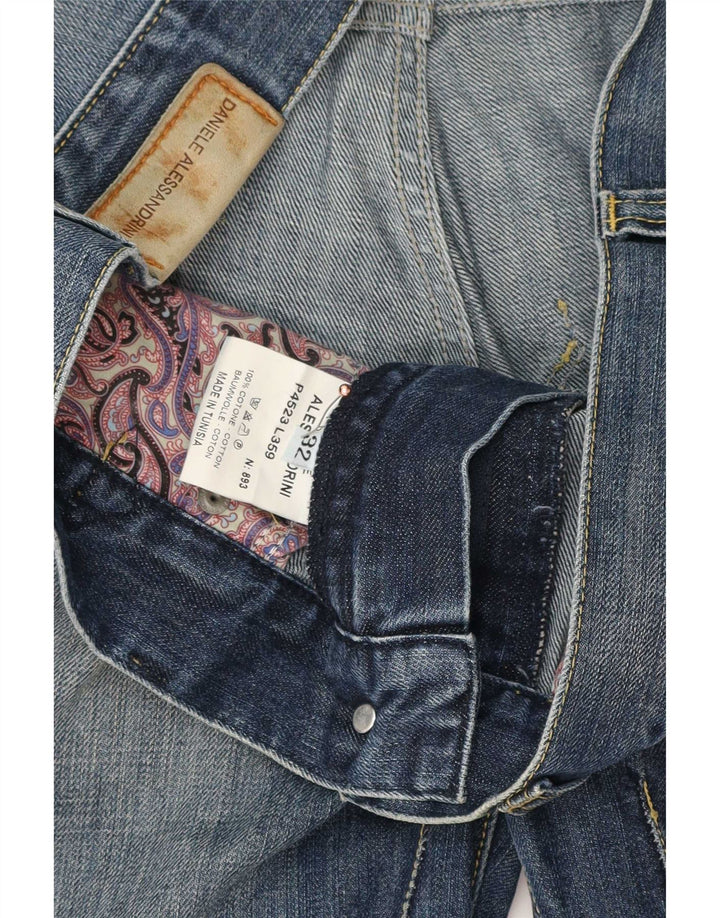 Daniele Alessandrini Shorts Vaqueros Hombre W32 Azul Medio Algodón