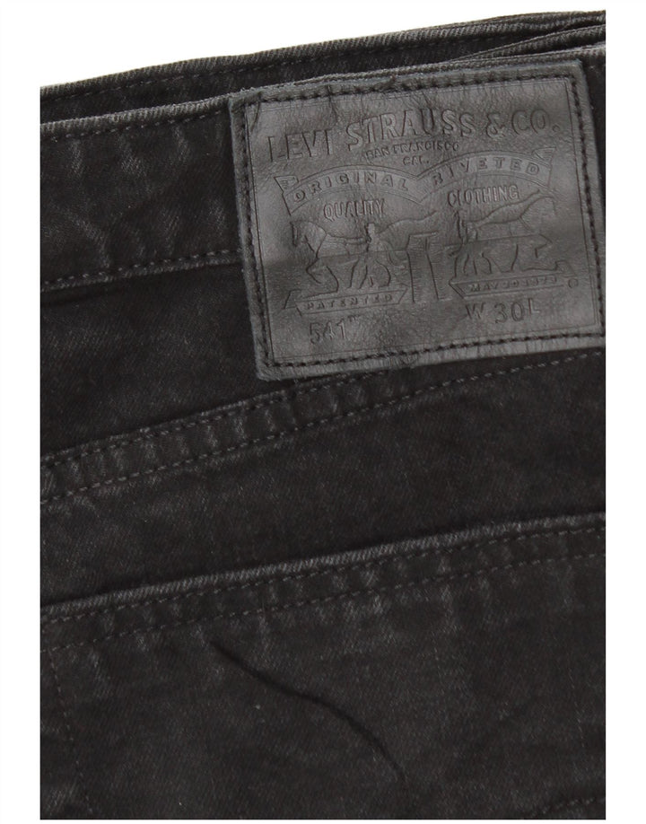 LEVI'S Mens 541 pantalones cortos de mezclilla W30 algodón negro mediano