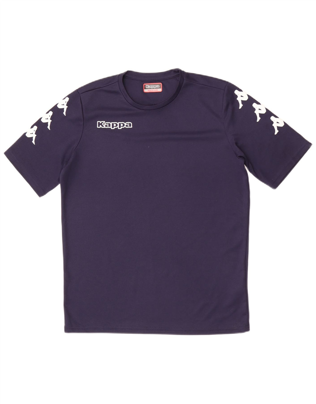 Kappa Hombre Camiseta Gráfica Top Medio Azul Marino Poliéster