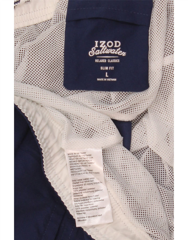 Bañador Izod Hombre Slim Fit Bañador Grande Poliéster Azul Marino