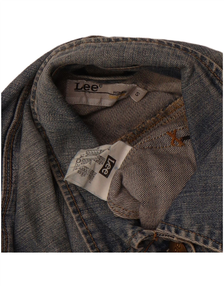 LEE Chaqueta vaquera para mujer UK 10 Small Azul marino Algodón