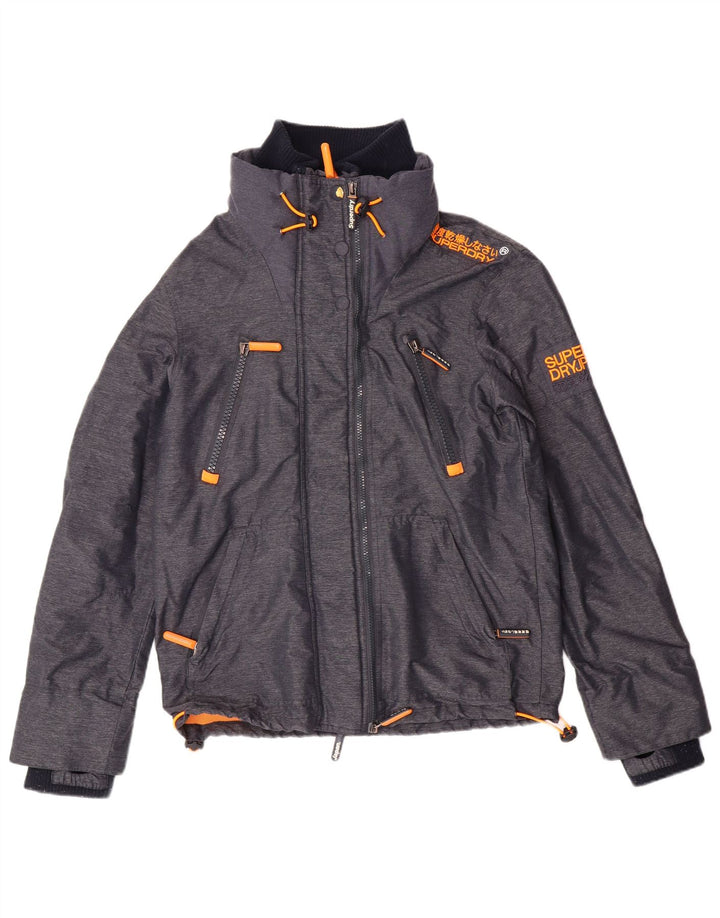 SUPERDRY Chaqueta cortavientos para mujer UK 44 Medium Blue Nylon