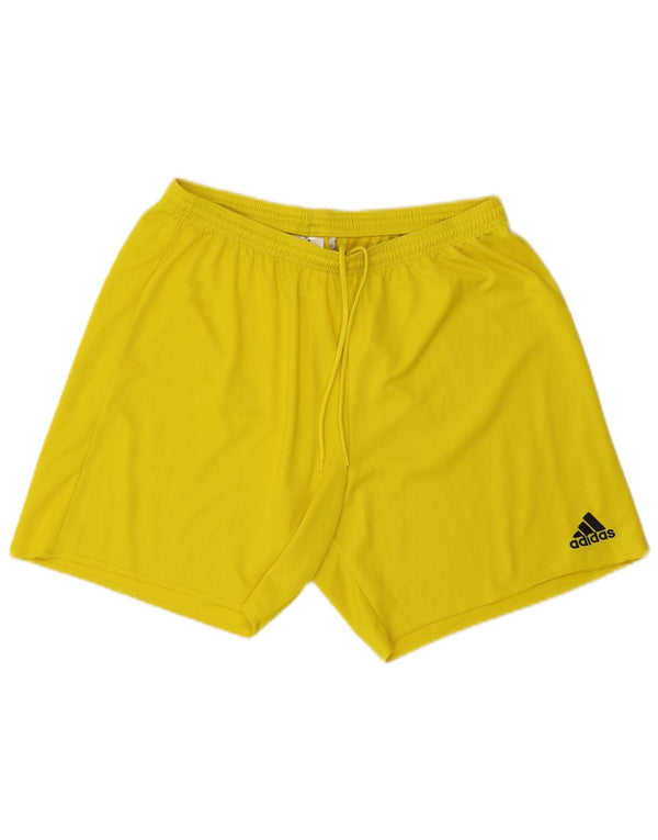 Adidas Mens Climalite Sport Shorts XL Yellow Polyester