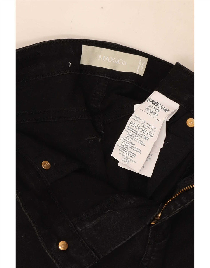 Max & Co. Vaqueros pitillo para mujer W26 L27 Algodón negro