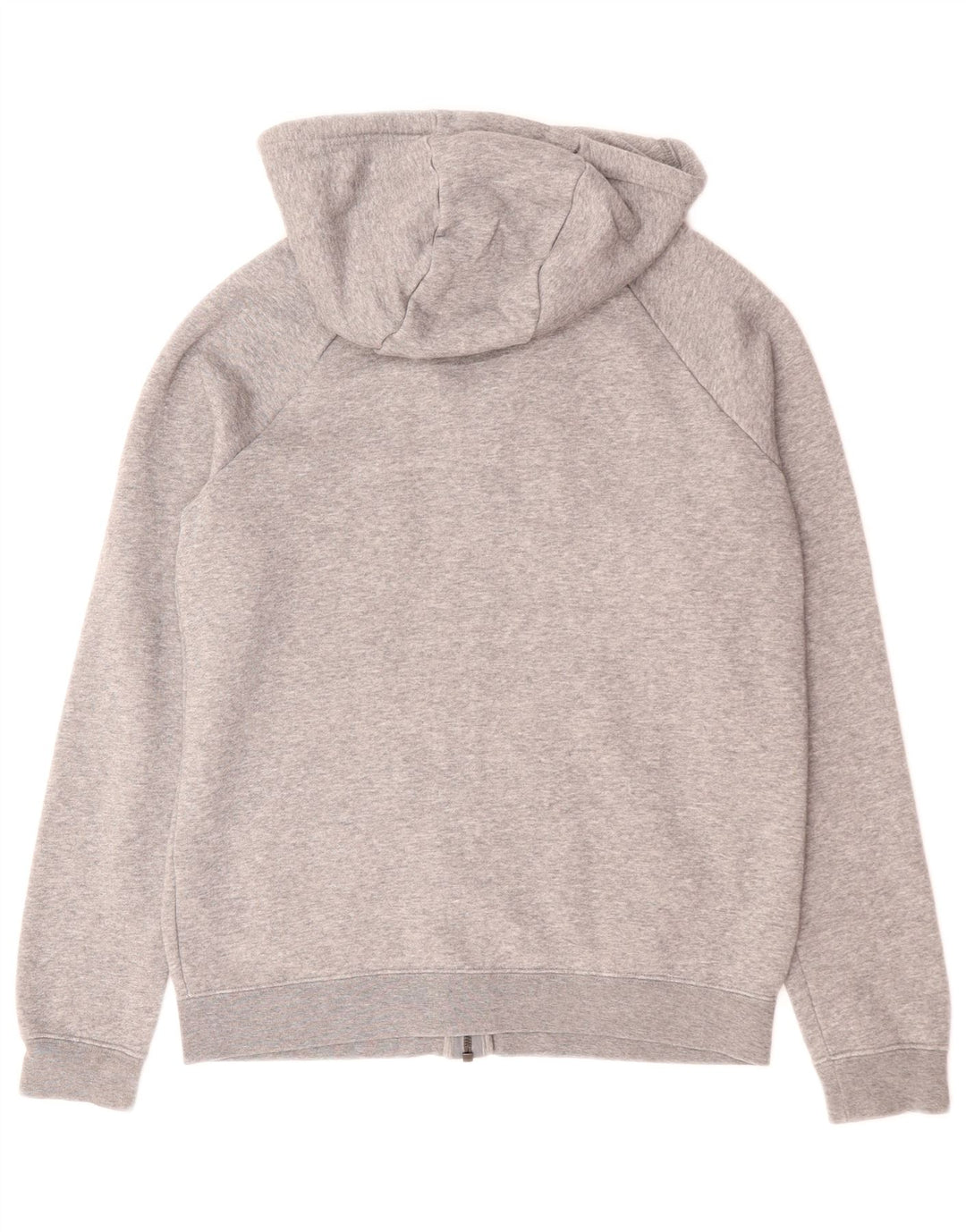 Nike Sudadera con capucha y cremallera para hombre, talla pequeña, algodón moteado gris