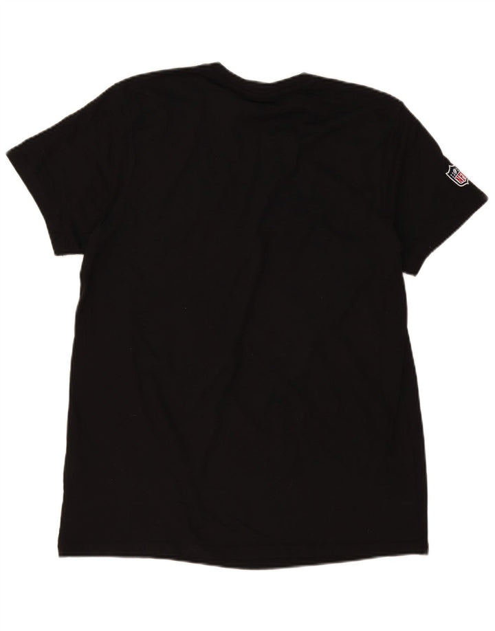 NFL - Camiseta gráfica para hombre, talla mediana, algodón negro