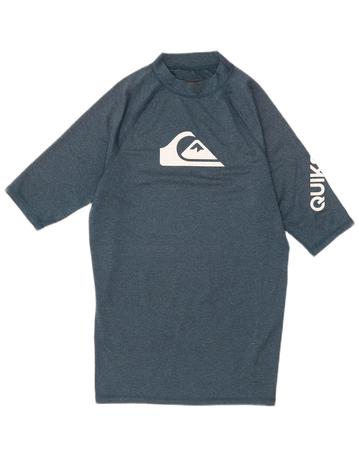 Quiksilver - Camiseta gráfica para hombre, talla pequeña, color azul