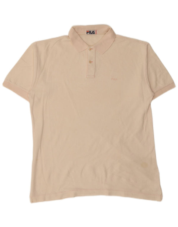 FILA Polo para hombre IT 52 Algodón rosa grande