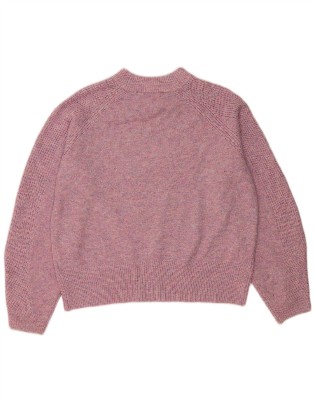 Marks & Spencer Suéter tipo jersey con cuello redondo para mujer UK 40 Acrílico rosa medio