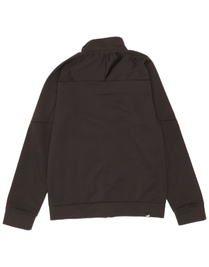 Puma Chaqueta de chándal gráfica para niños 11-12 años Negro Poliéster