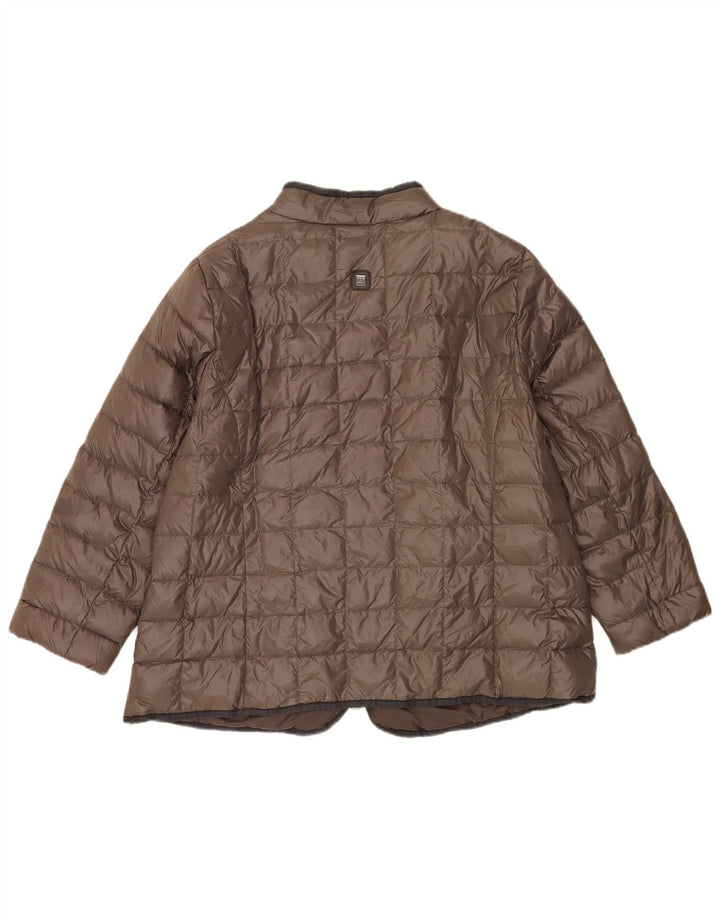 Perte by Krizia Chaqueta Acolchada Mujer UK 22 3XL Marrón Poliamida