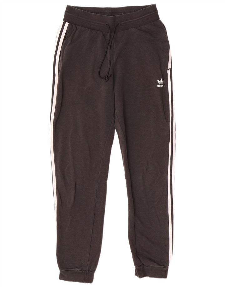 ADIDAS Pantalones de chándal para mujer Joggers UK 10 Small Black Poliéster
