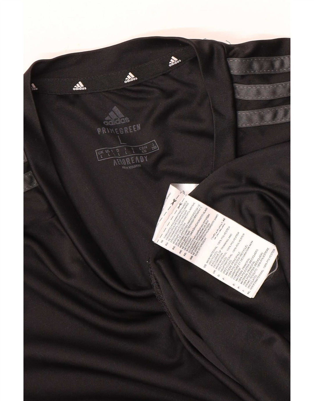 Adidas Hombre Aeroready Camiseta Top Grande Poliéster Negro