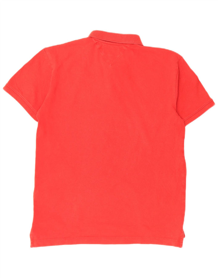 Polo Tommy Hilfiger Hombre Algodón Rojo Medio
