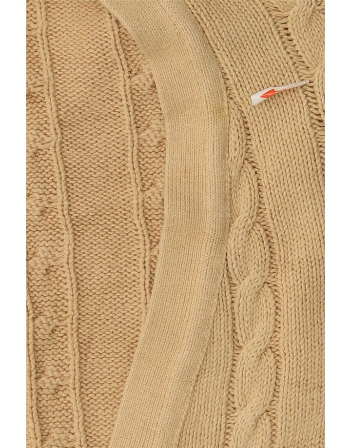 Benetton Cárdigan Hombre IT 48 Algodón Beige Medio