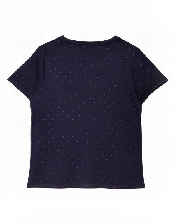 Levi's Camiseta para mujer Top UK 44 Medium Azul marino manchado