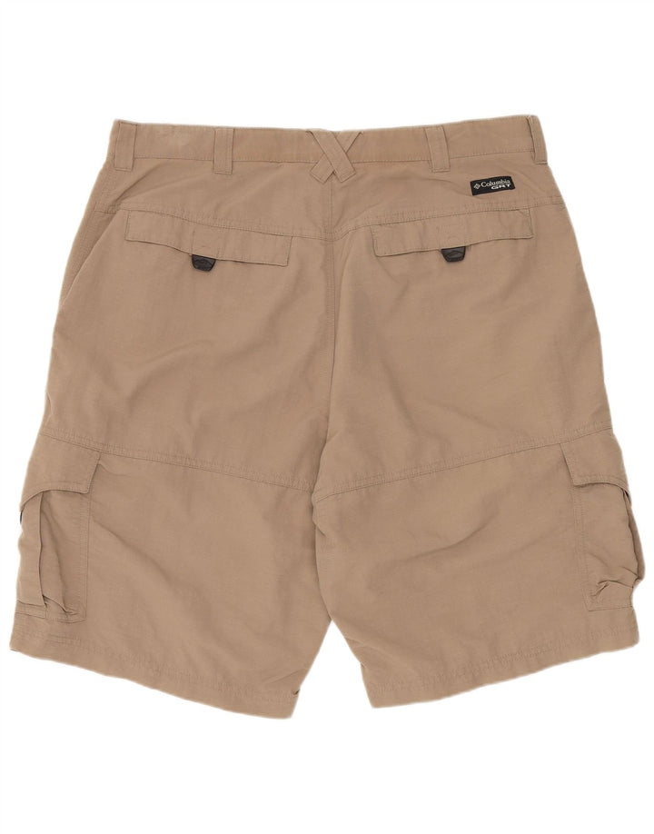 Columbia Shorts cargo para hombre W36 Large Nylon marrón