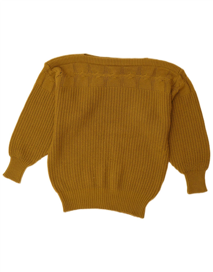 MONDI Jersey extragrande con cuello barco para mujer EU 36 Small Khaki Wool