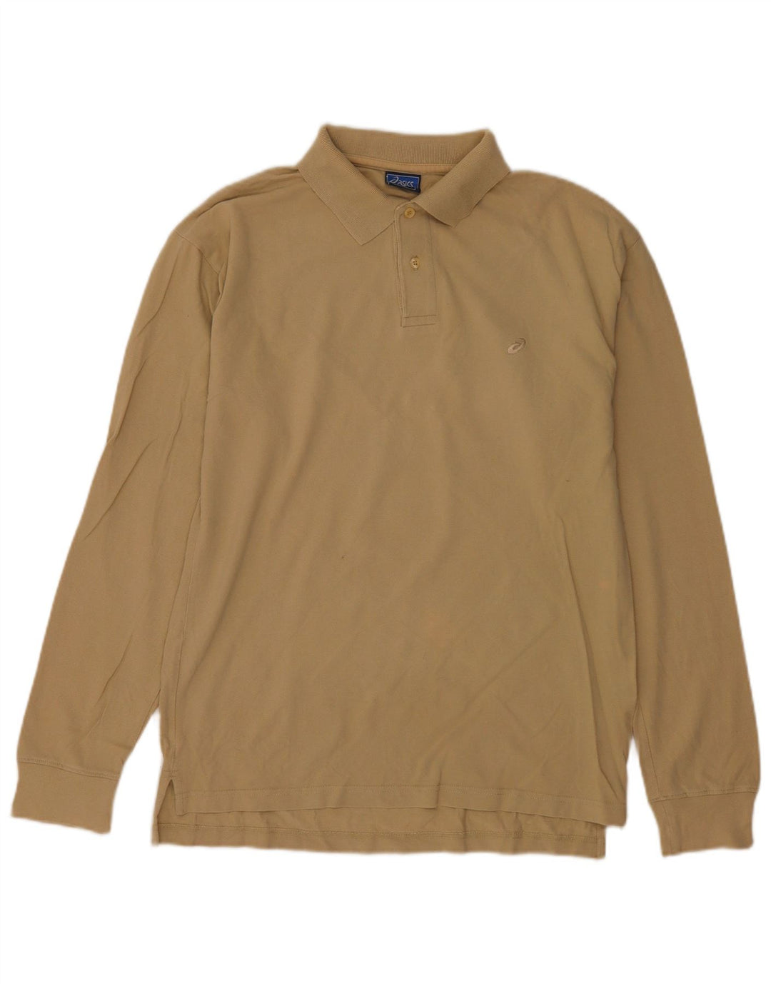 Polo Asics Hombre Manga Larga Beige Medio