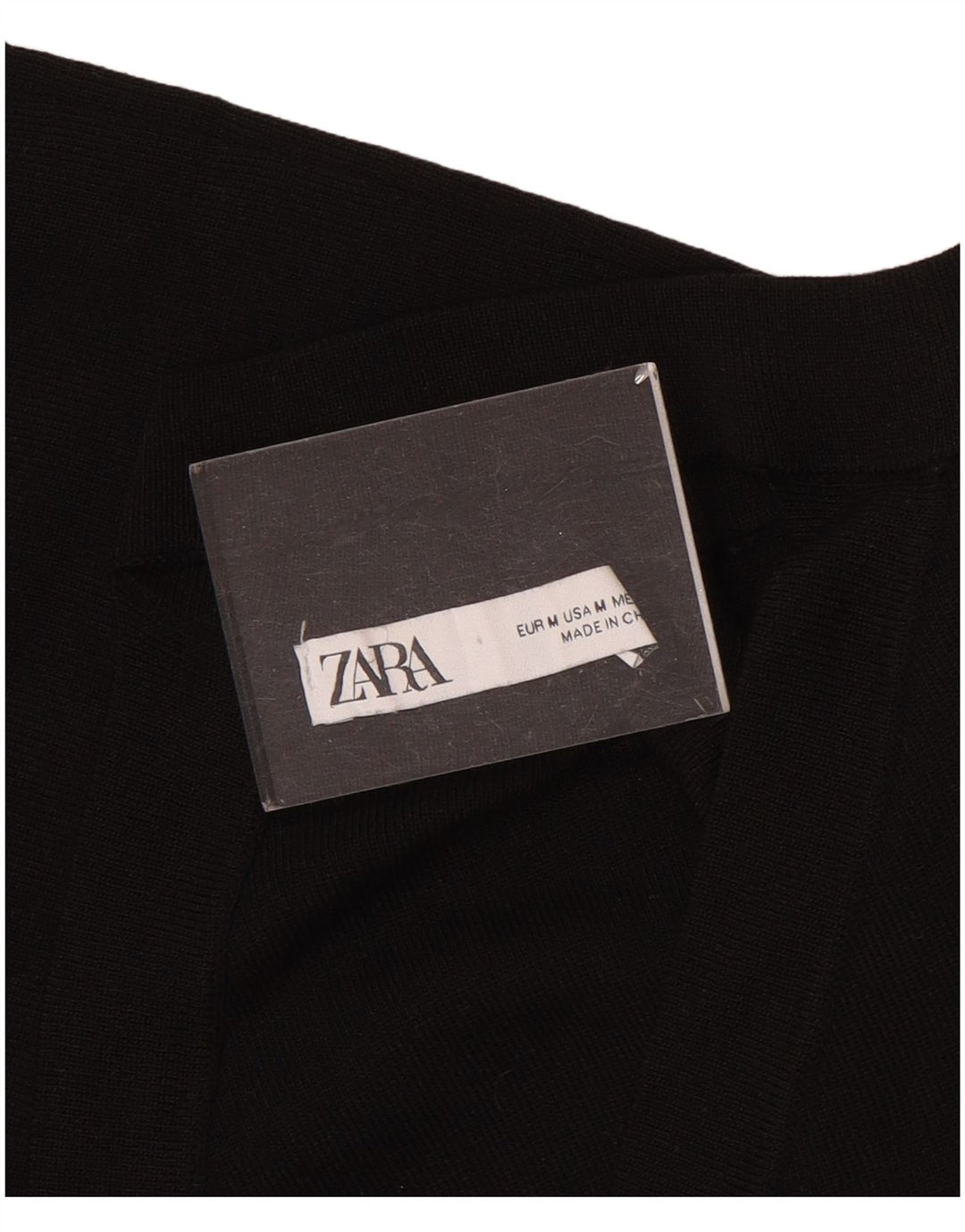 Zara Vestido Ajustado De Un Hombro Para Mujer UK 42 Mediano Negro