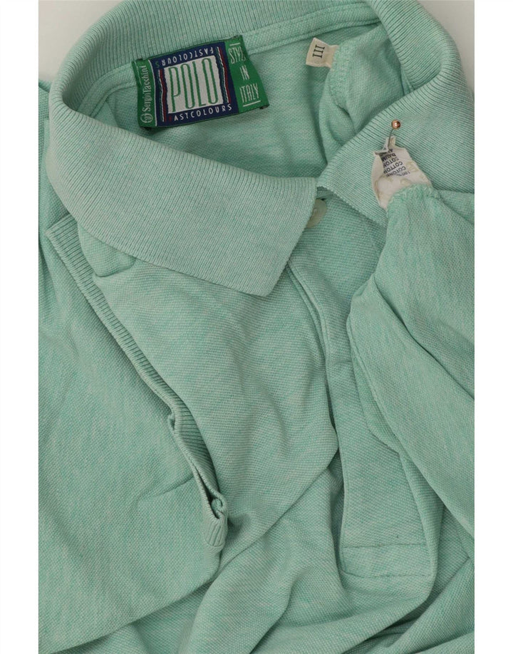 Sergio Tacchini Polo De Hombre De Algodón Moteado Verde Medio
