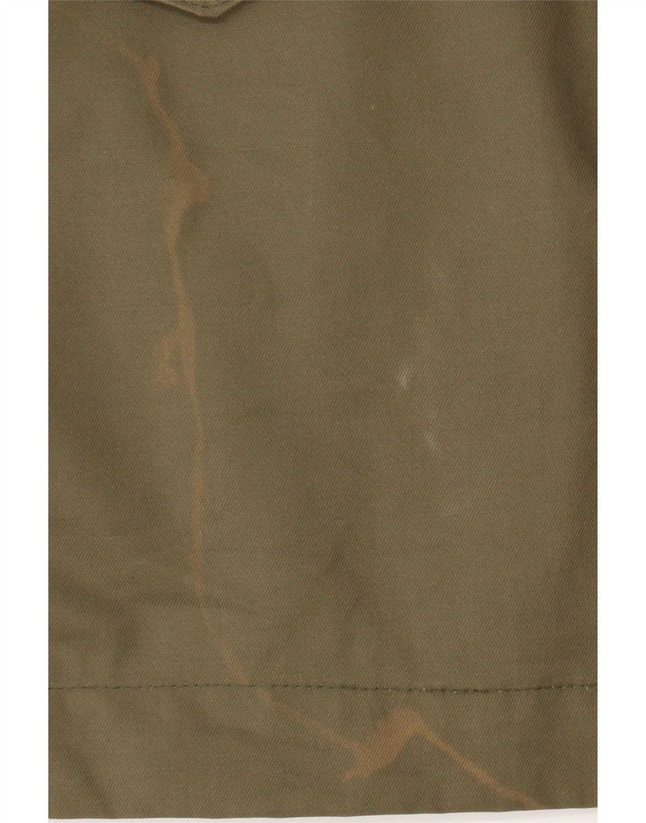 Abrigo militar vintage para hombre IT 50 Algodón caqui grande