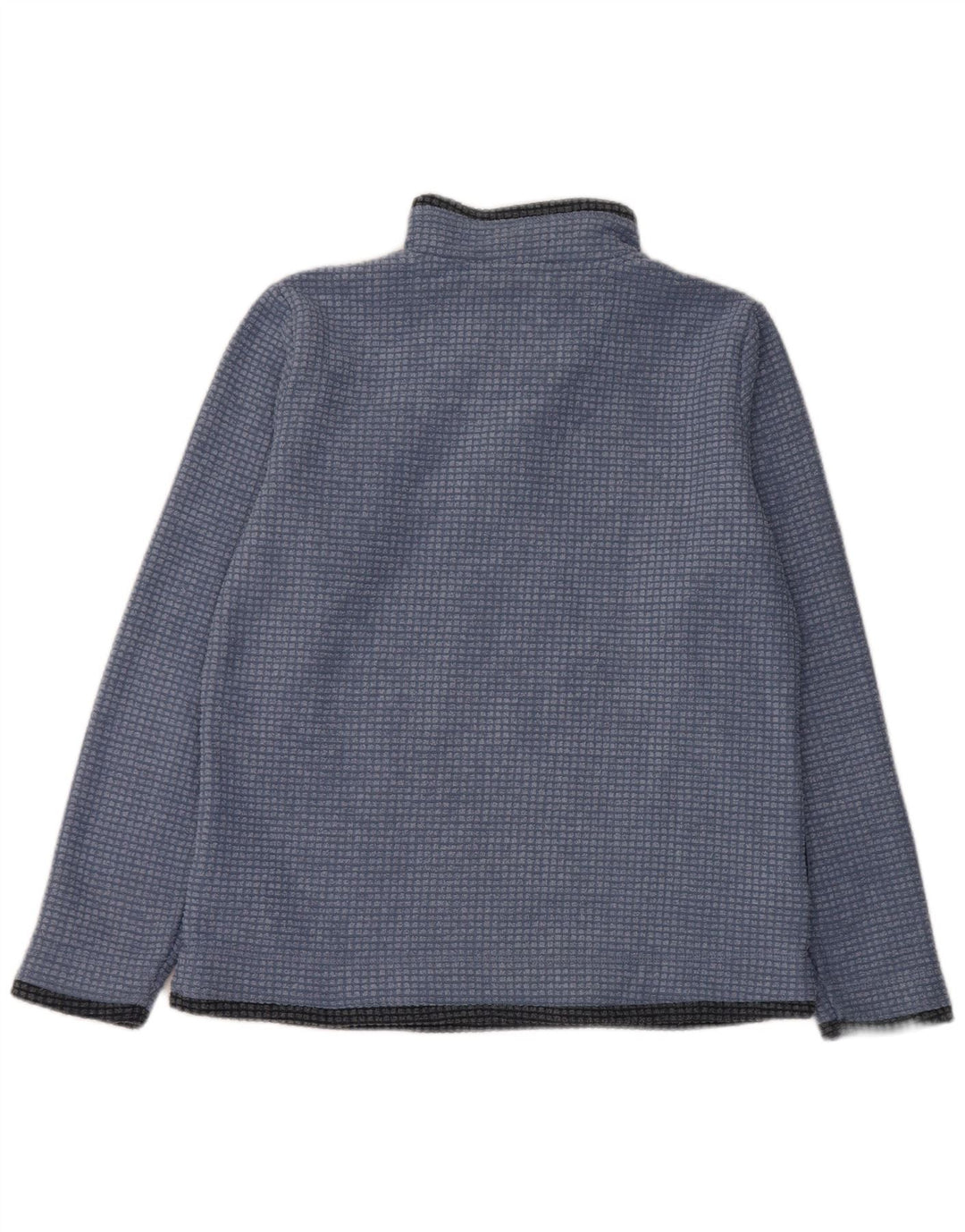 Weird Fish Jersey de forro polar con cuello y cremallera para mujer, talla 40, poliéster azul grande
