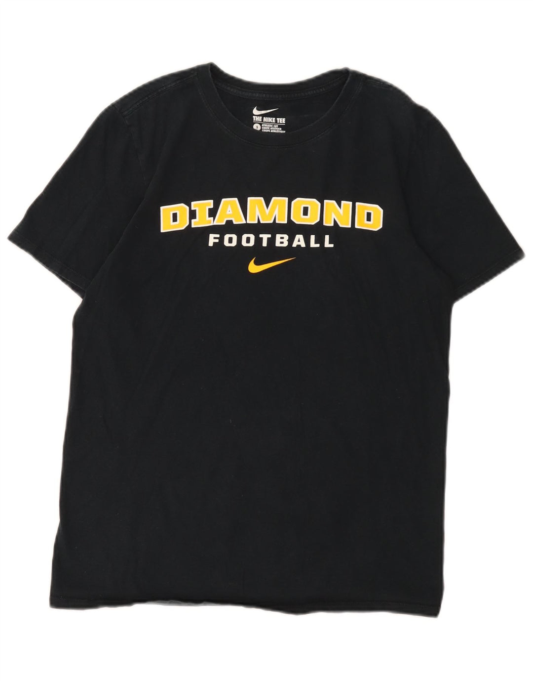 Nike - Camiseta con gráfico de diamantes para hombre, talla pequeña, color negro