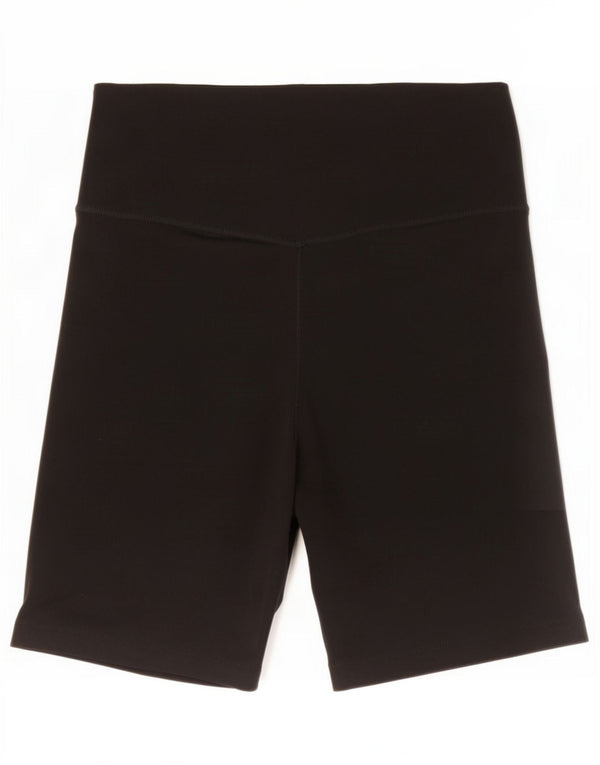 Nike - Pantalones cortos deportivos Dri Fit para mujer, talla 10, poliéster negro pequeño
