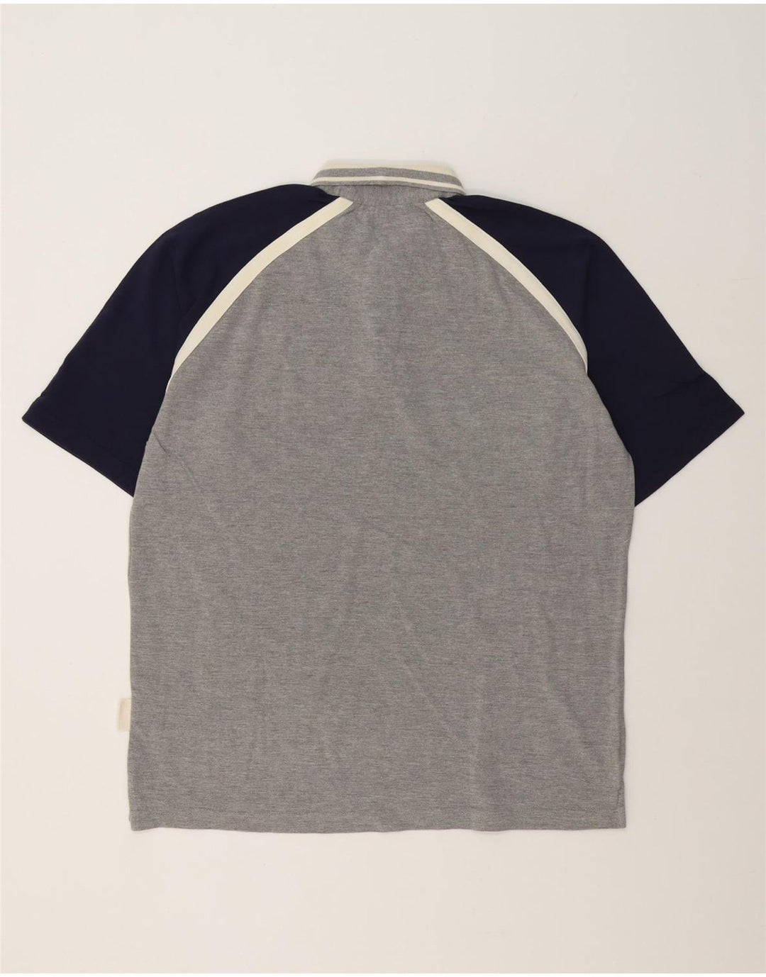 Kappa Polo Hombre 2XL Algodón Color Block Gris