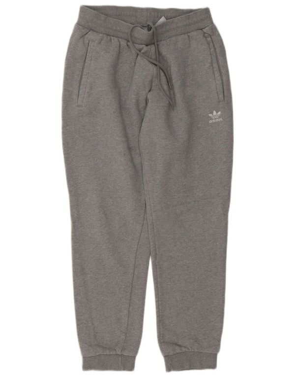 Adidas Hombre Pantalones De Chándal Joggers Grande Gris Algodón