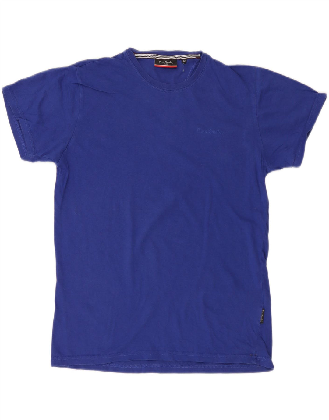 Pierre Cardin Camiseta Hombre Top Algodón Azul Medio