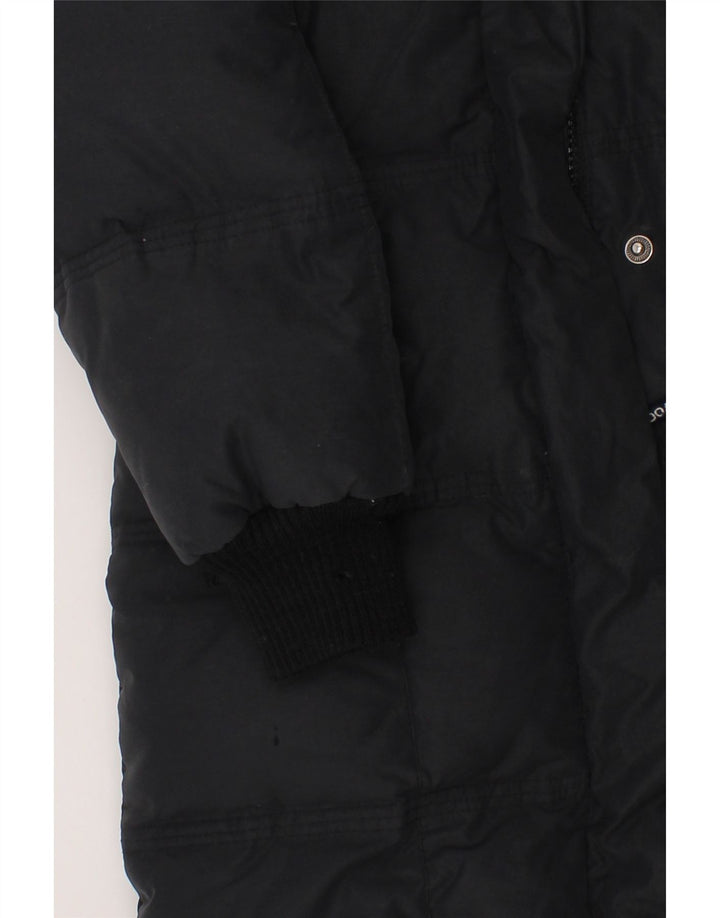 WOOLRICH Girls Hooded Padded Coat 5-6 Years Black Vintage Woolrich and Second-Hand Woolrich from Messina Hembry 