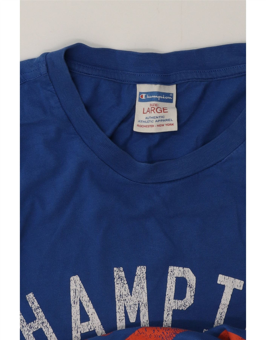 CHAMPION Camiseta gráfica para hombre Top grande azul