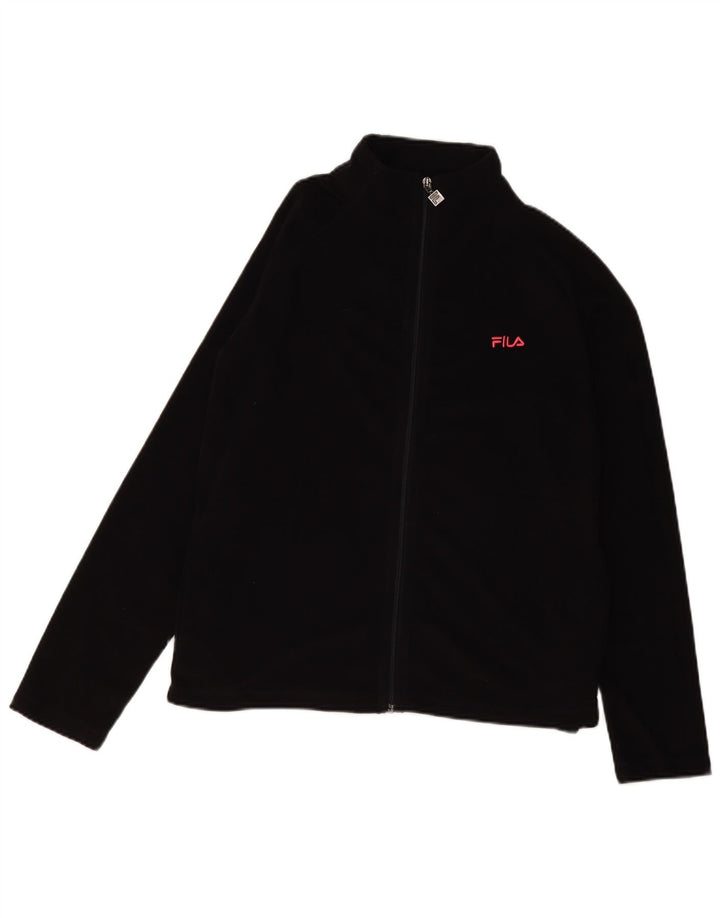 Fila Chaqueta polar para mujer UK 46 Grande Poliéster negro