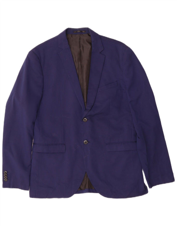 Jack & Jones Chaqueta tipo blazer súper delgada con 2 botones para hombre IT 52 XL Azul marino