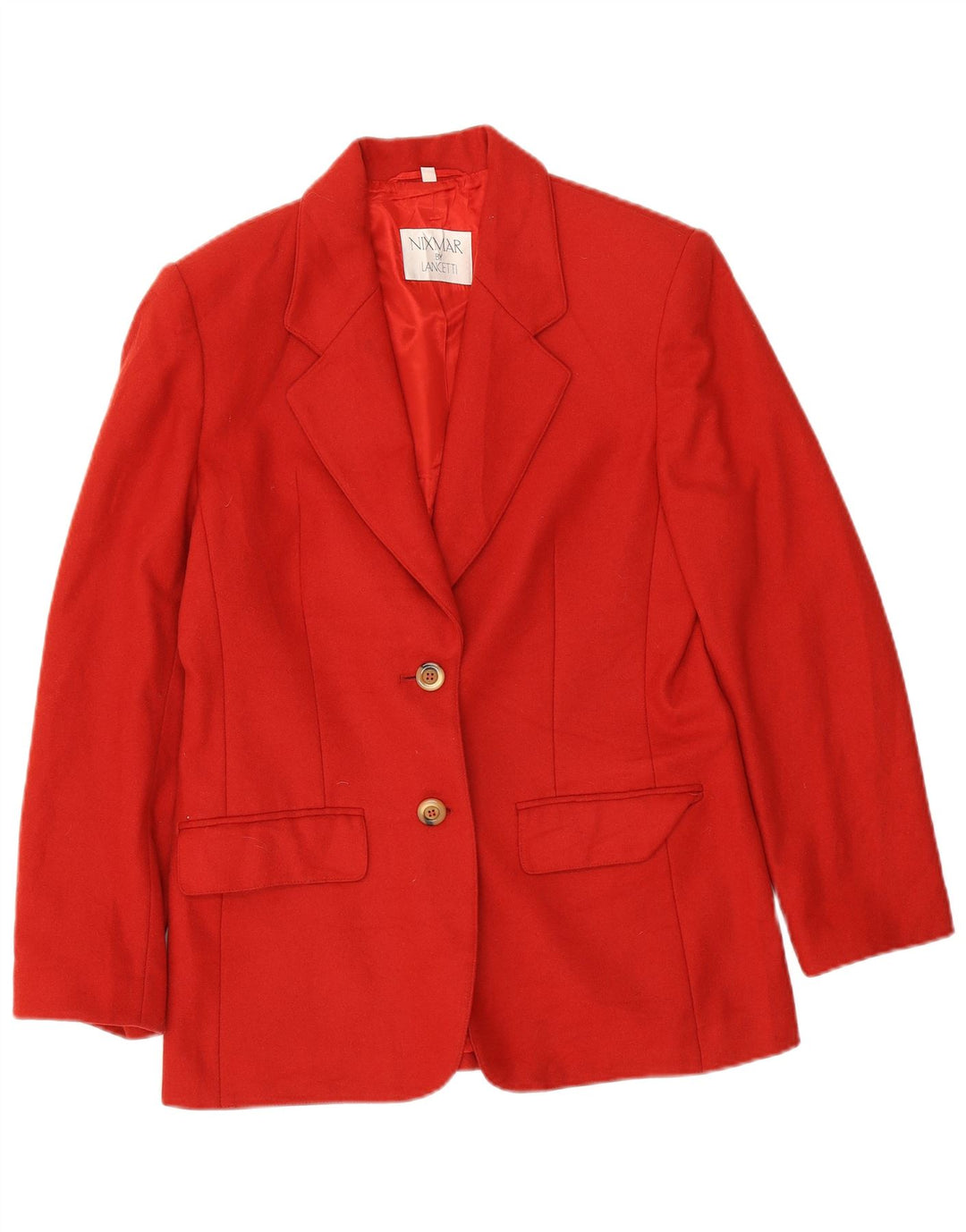 Nixmar By Lancetti Chaqueta tipo blazer de 2 botones para mujer IT 44 Rojo mediano