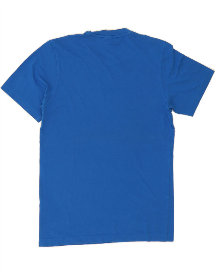 ADIDAS Mens Graphic T-Shirt Top Medium Blue Cotton Vintage Adidas and Second-Hand Adidas from Messina Hembry 