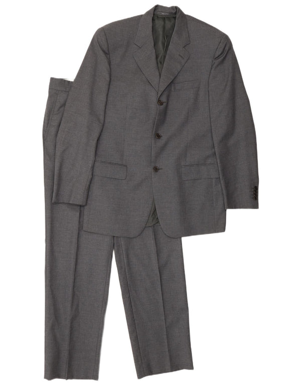 Cerruti 1881 Traje de 2 piezas con 3 botones para hombre IT 48 Medium W34 L32 Gris Algodón