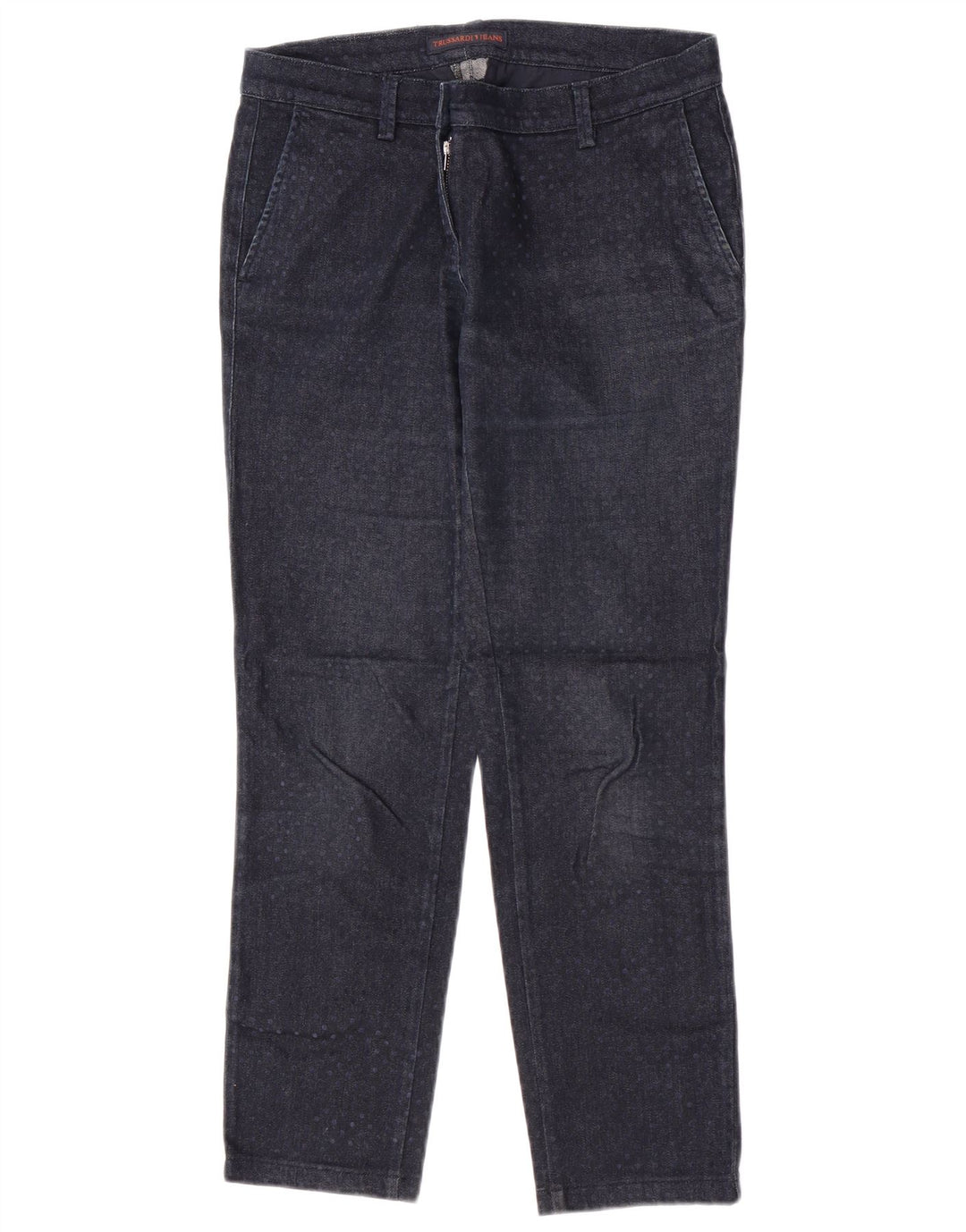 Vaqueros Trussardi Mujer Rectos W30 L27 Azul Marino Moteado