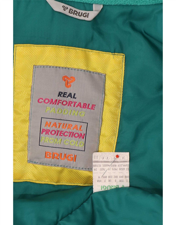 Brugi Chaqueta de esquí extragrande para mujer UK 44 Poliéster color block verde medio