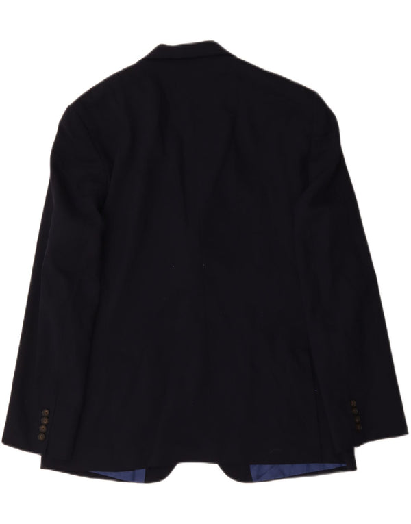 Marks & Spencer Chaqueta tipo blazer de 2 botones para hombre UK 44 XL Lana azul marino