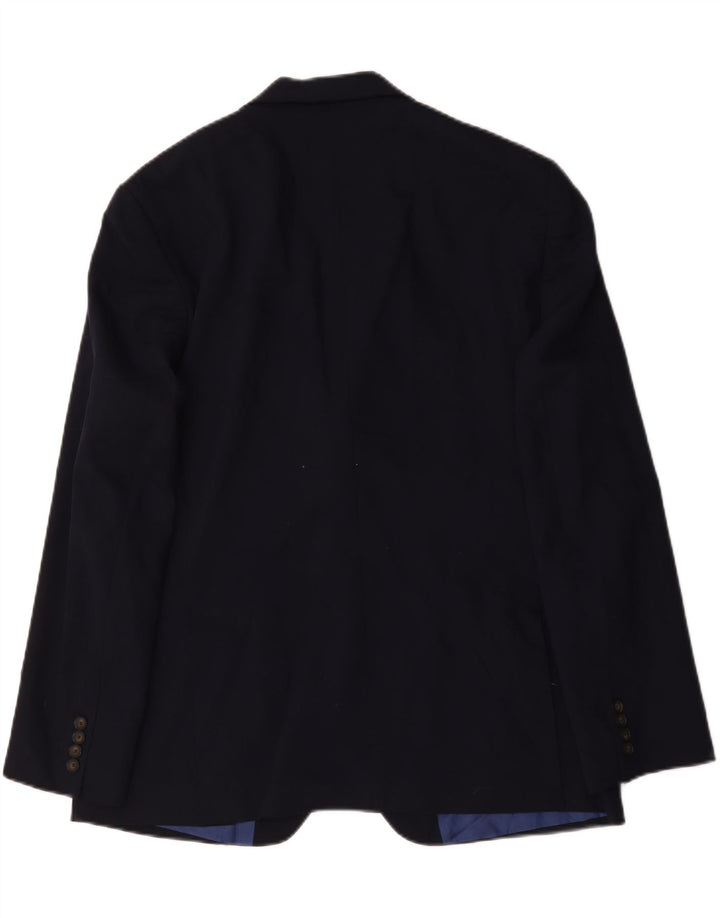 Marks & Spencer Chaqueta tipo blazer de 2 botones para hombre UK 44 XL Lana azul marino