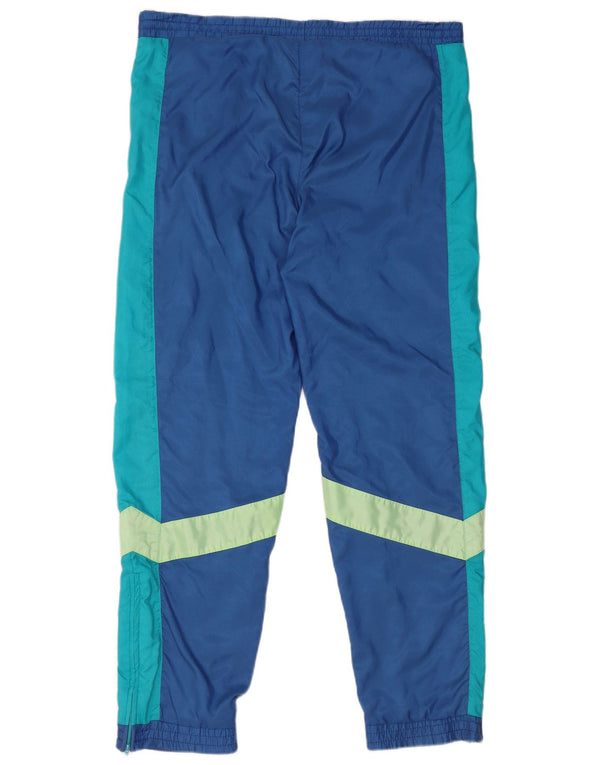 Adidas Hombre Pantalones De Chándal Joggers Large Azul Colorblock