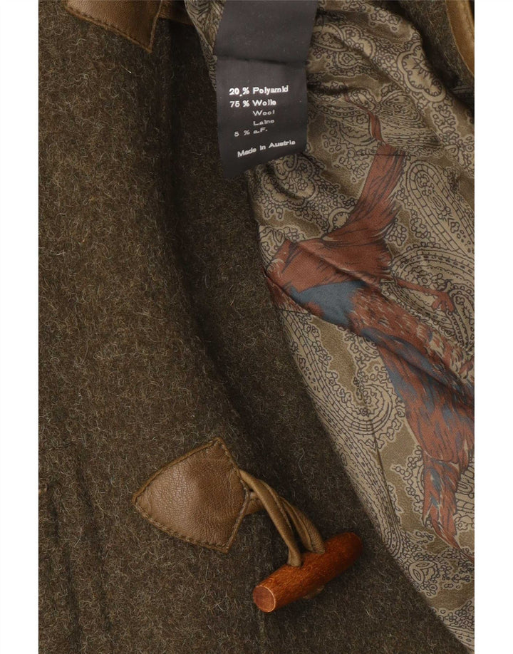 Lodenfrey Trenca con capucha para hombre EU 50 Large Lana verde
