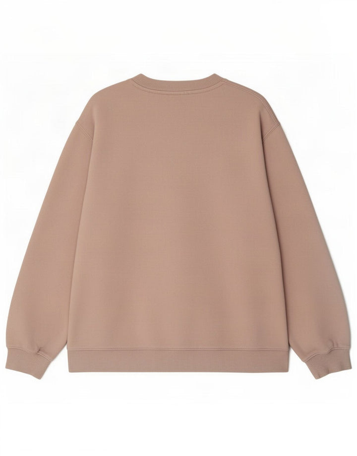 Zara Mujer Sudadera Jumper UK 44 Algodón Beige Medio